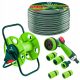  STANDING REEL GARDEN HOSE 50 m 1/2 GUN CONNECTIONS