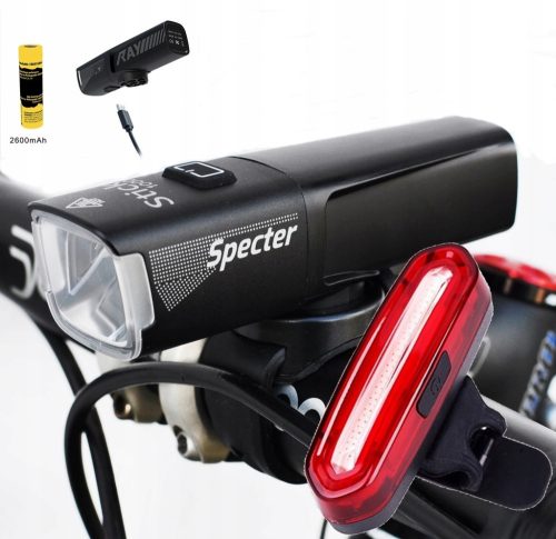  Spectre STICK bicycle light 1000 lm battery + Spectre YQ-Y19 bicycle light 120 lm battery