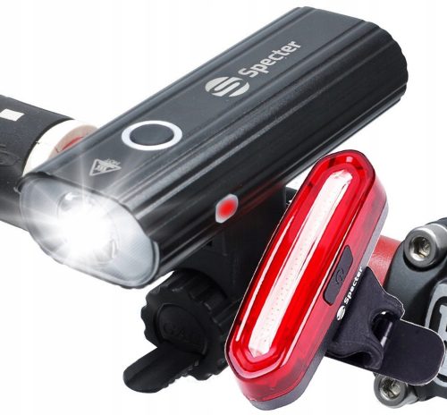  Spectre Loong bicycle light 600 lm USB + Spectre YQ-Y19 bicycle light 120 lm battery