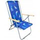 Sun loungers and garden and terrace lounger accessories - Piotr, aluminium, blue