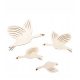  WOODEN GEESE wall decoration 4 pieces HIT decoration