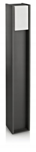  Philips square light pole with integrated LED source, 80 cm, grey