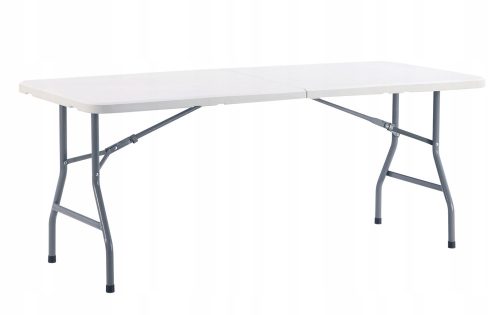 Tables et chaises de jardin pour terrasse Table de jardin Saska, en plastique. Table traiteur blanche