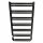 Esperto bathroom radiator 621 W 540 x 970 mm black