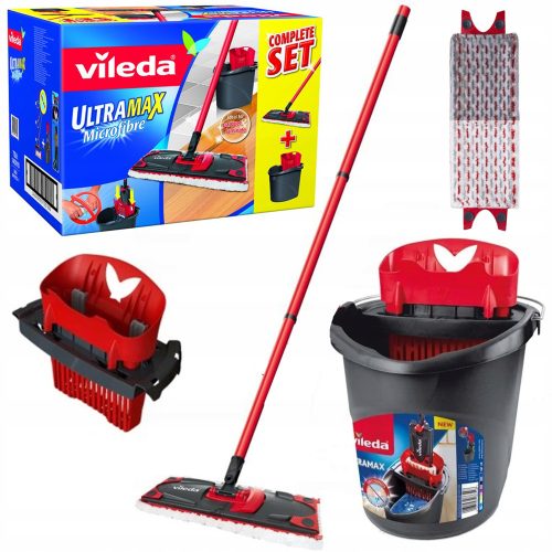 Vileda Ultramax Turbo bucket and flat mop 35 cm