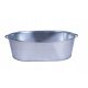 Oval galvanized garden bathtub, 75 l