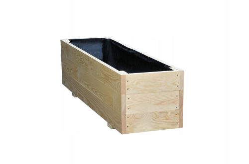  Flowerpot by TORO 120 cm x 33 x 32 cm natural wood