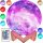  MOON LED NIGHT LAMP FOR BEDROOM ON DESK, COLORFUL PLANET GIFT + MIK-STAR REMOTE CONTROL 24 KEYS