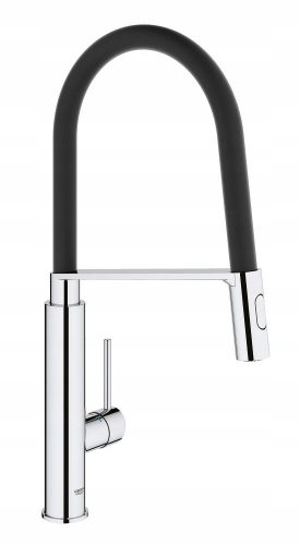  Grohe Concetto floor-standing kitchen faucet Black, Silver