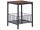 Beliani KENNER square table 40 x 40 x 55 cm, dark beech