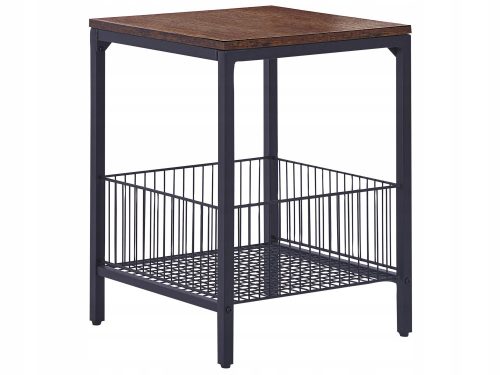 Beliani KENNER square table 40 x 40 x 55 cm, dark beech