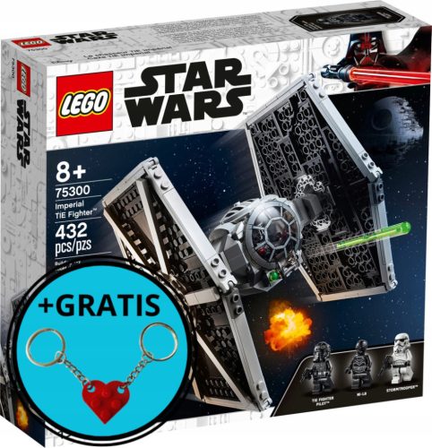  LEGO Star Wars 75300 Imperial TIE Fighter + Lego Heart Keychain