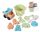 Sandbox set with a car in pastel colors