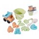 Sandbox set with a car in pastel colors