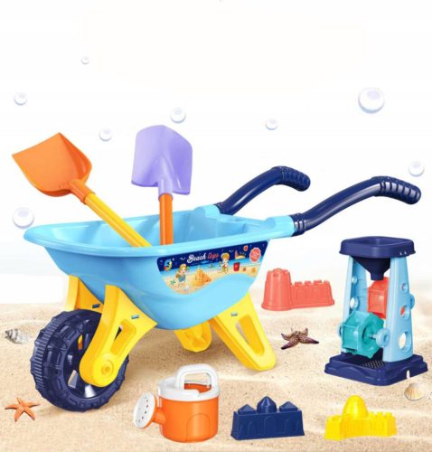 SAND SET 8in1, wheelbarrow + watering can