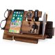  Desk Organizer, Wooden Phone Holder