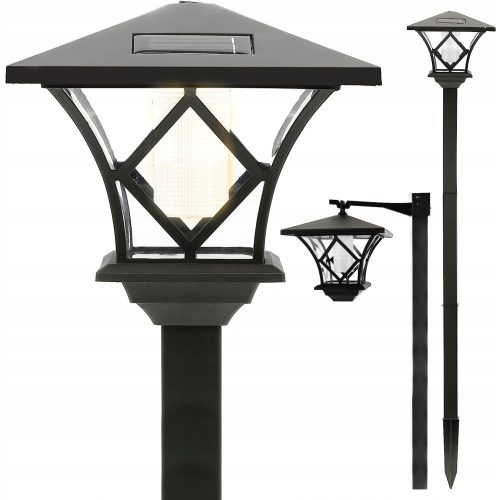 Garden lamps stuck in the ground SuperLED solar lamp, black, 150 cm, 1 pc.