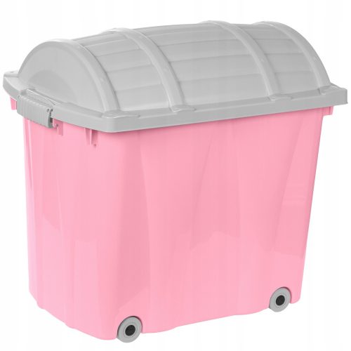  TOY CONTAINER, LARGE TRACK BOX PLASTIC ORGANIZER WITH COVER