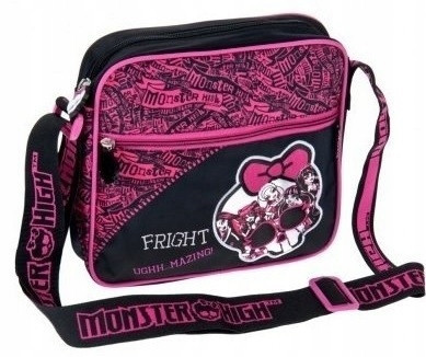  Starpak black children's bag, Monster High pink tones