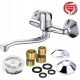  Sotbe ATRAN wall-mounted kitchen faucet, silver