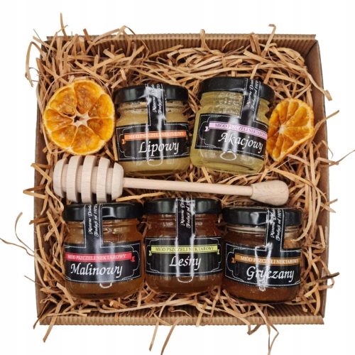  GOURMET GIFT SET OF 5 DIFFERENT HONEYS