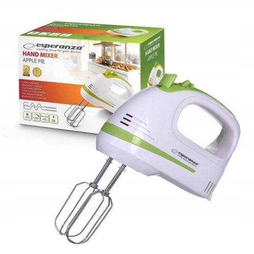  Esperanza hand mixer, hand kitchen mixer, 400 W, white