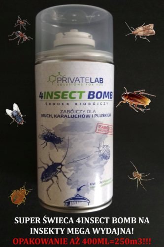 Insect repellent smoke bomb against cockroaches, flies and bed bugs Private Lab 400 ml