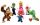  SUPER MARIO BROS LUIGI FIGURES, gift set, 6 pieces