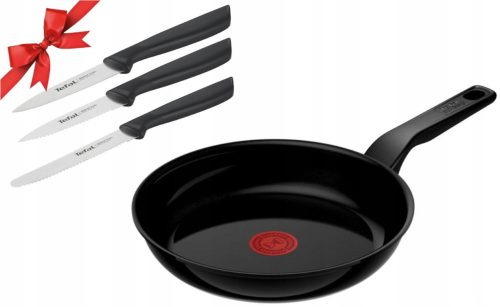 Frying pans Tefal Renewal Black traditional frying pan, 24 cm, ceramic