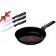 Frying pans Tefal Renewal Black traditional frying pan, 24 cm, ceramic