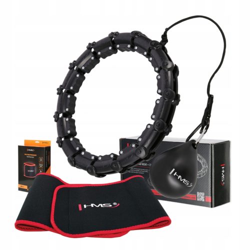  Hula hoop with studs HMS 46 cm black