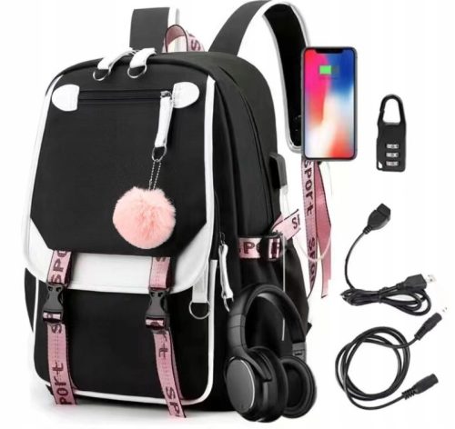  YOUTH SCHOOL BACKPACK FOR SCHOOL USB SET