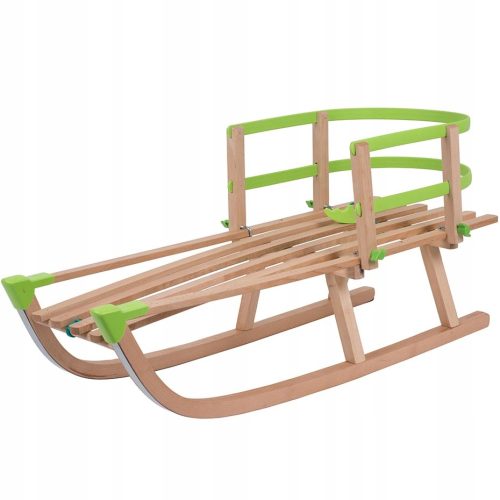  Wooden traditional sled Kimet with backrest