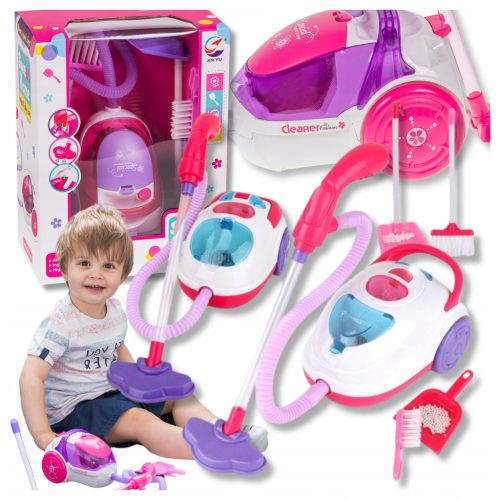  TOY VACUUM CLEANER FOR CHILDREN BATTERY POWERED SUCTION FUNCTION LIGHTS SOUNDS