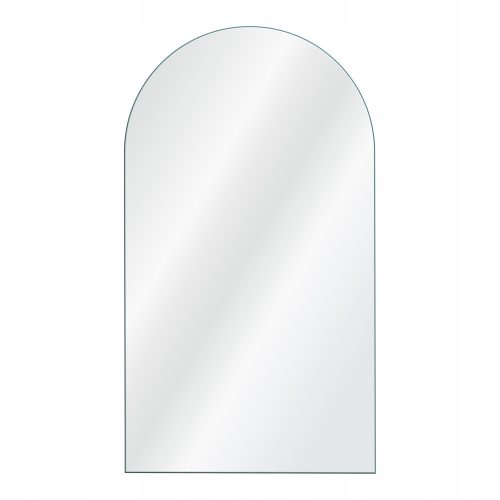 Bathroom mirror Oval wall mirror in gold and chrome, 500 x 1600 mm