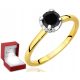  GOLD RING WITH BLACK DIAMOND 585