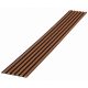 3D slats 6 pieces on felt 275cmx27cm MERBAU