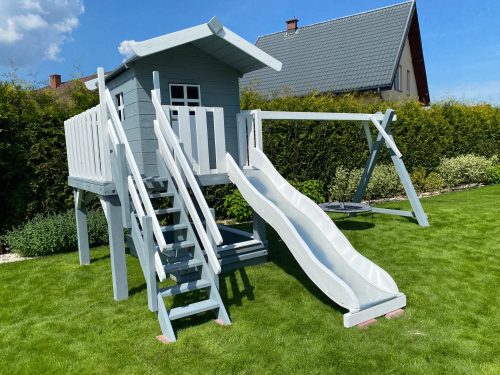 Playground for children, house, slide, sandpit
