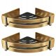 CORNER SHOWER SHELF FOR SHOWER, Gold, 2 pcs