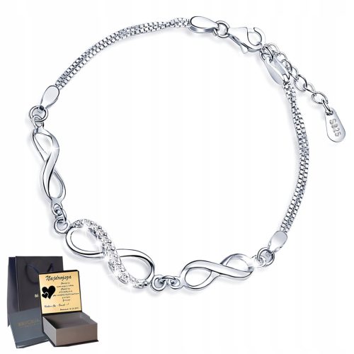  Infinity Silver Bracelet Celebrity Silver 925