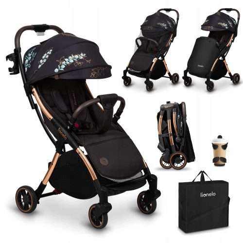  LIONELO JULIE ONE STROLLER BLACK GOLD