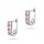  BEAUTIFUL SILVER EARRINGS 925 COMMA with Zircons