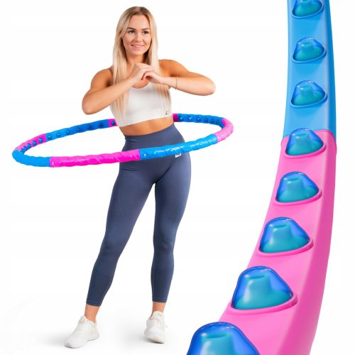  Hula hoop with studs Hop-Sport 103 cm pink