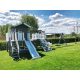 Playground, House, Sandpit, Bridge, Wall