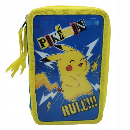  Pokemon pencil case with 3-tier Pikachu equipment