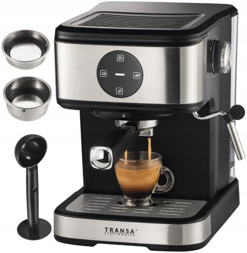  Transa Electronics Baristoline 1100 W piston espresso machine silver/gray