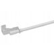 Mini curtain rods, small curtain rods Mini curtain rod 75 cm white, silver metal