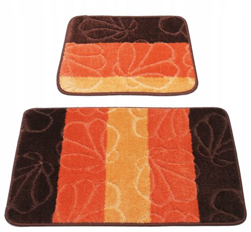 set of soft, non-slip bathroom rugs