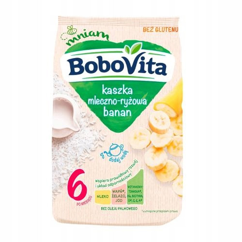  Milk porridge BoboVita Milk-rice porridge banana after 6 months 230g 230 g