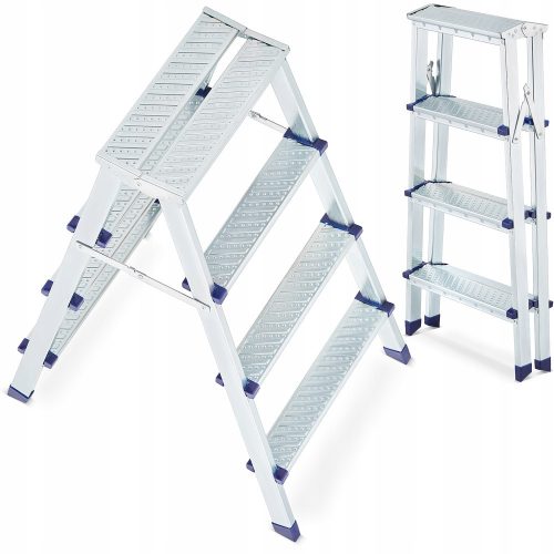 Higher ladder 2.89 m made of steel up to 125 kg